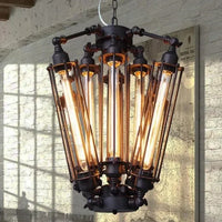 lustre moderne suspension grandes lampes créatives noir