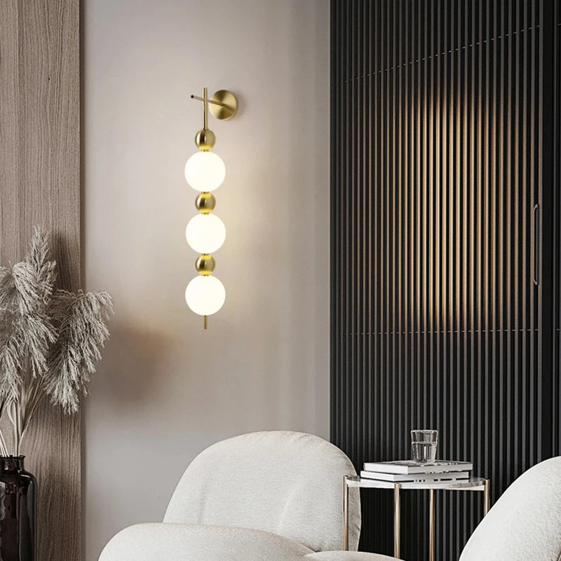 Applique murale LED en métal doré - vue 4 sur 10