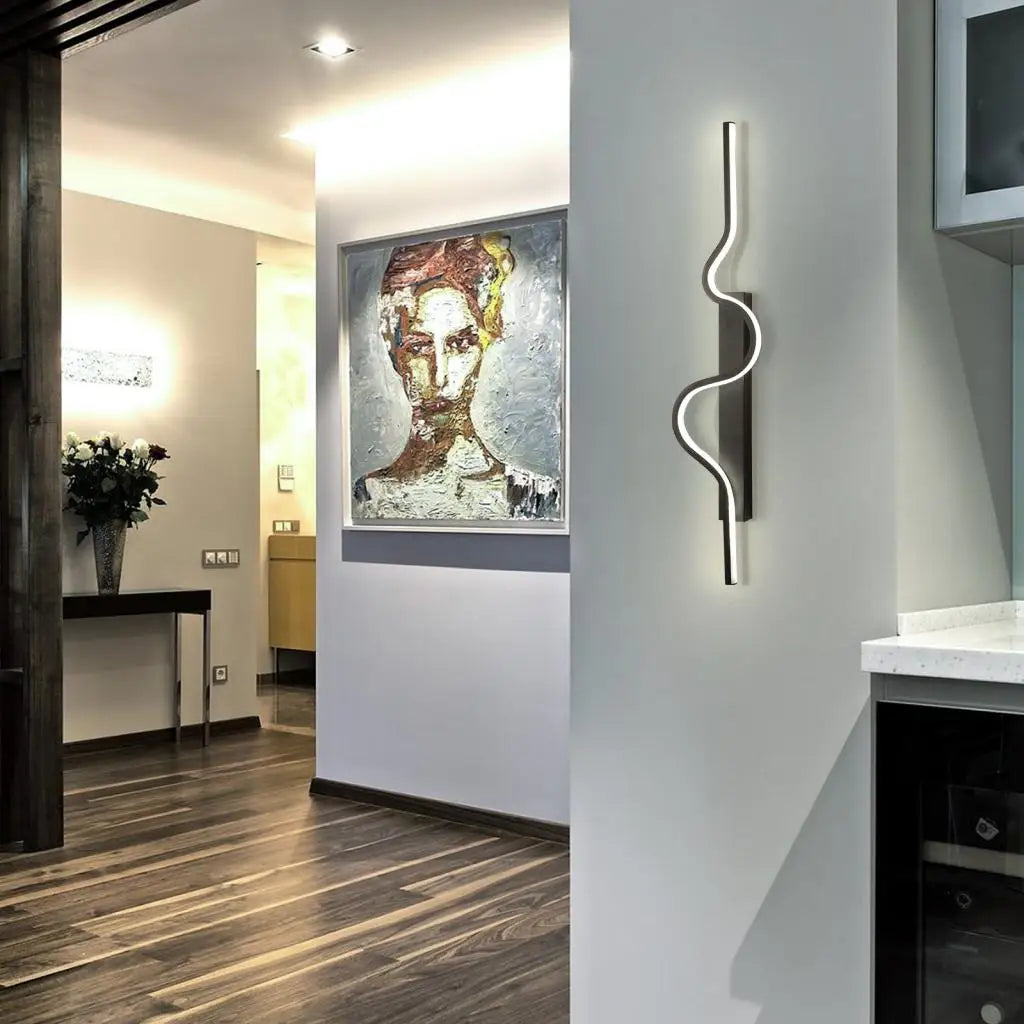 Applique murale LED aluminium intérieur simple maison - vue 5 sur 7