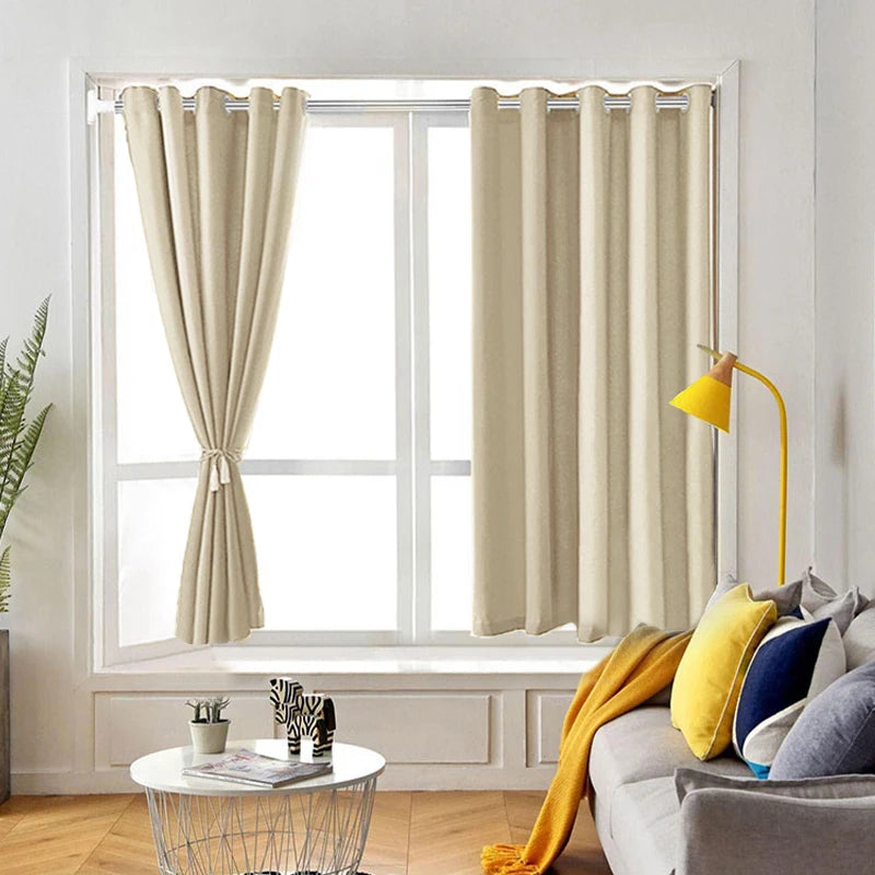 Rideau court moderne occultant pour cuisine et chambre - vue 2 sur 10