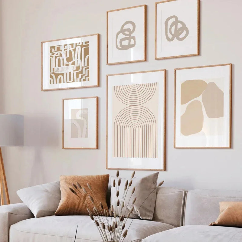 affiches abstraites de visages pour décoration murale moderne