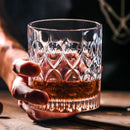 Verre whisky old fashioned facetté design résistant bar