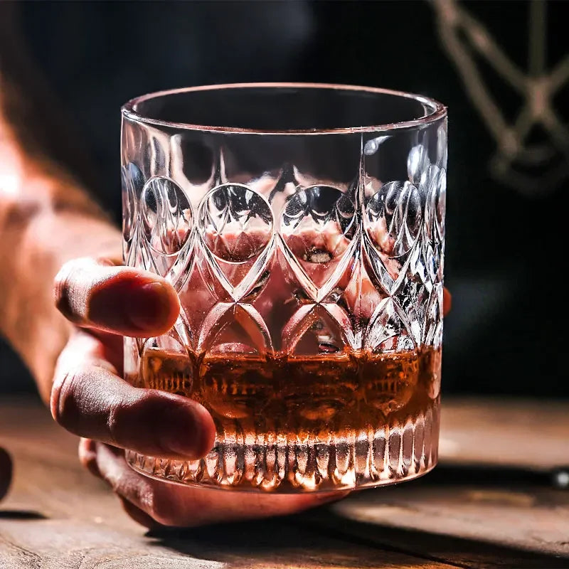 verres à whisky old fashioned relief élégant résistants - vue 3 sur 7