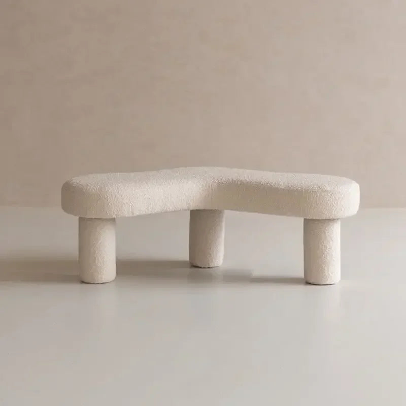 tabouret créatif moderne en tissu design nordique pour boutiques et entrées - vue 11 sur 15