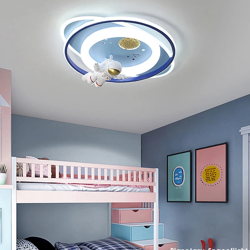 lustre led créatif trois têtes pour enfants - vue 6 sur 14