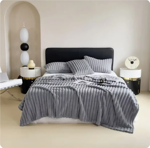 plaid hiver doux épais polaire carreaux style déco