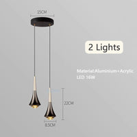 Suspension double lumière luxe plafond