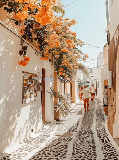 affiches modernes de paysages de voyage en grèce santorin