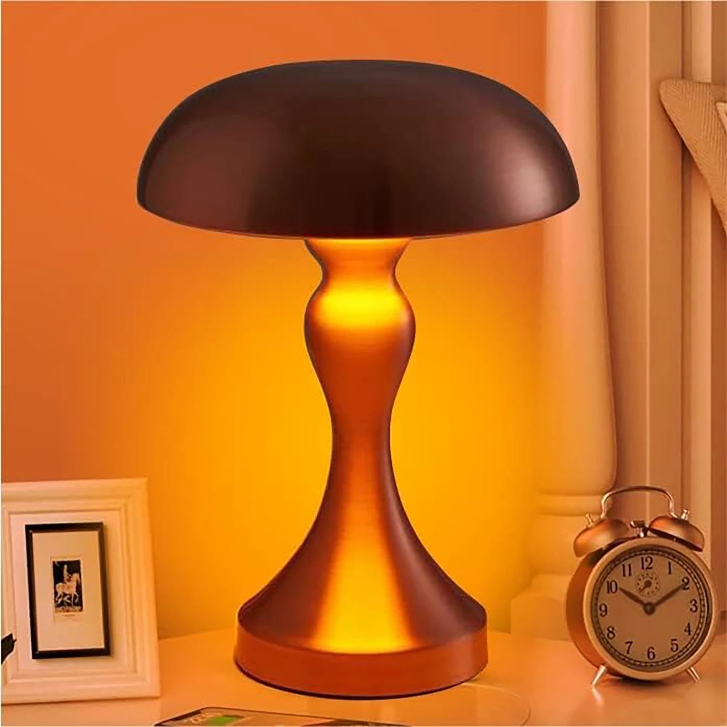 lampe de Table à LED capteur tactile bureau veilleuse Rechargeable sans fil - vue 3 sur 9