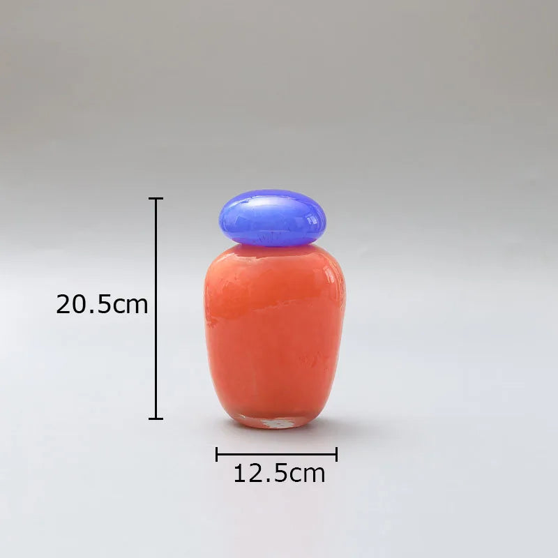vase en verre décoratif pour arrangement de fleurs artificielles - vue 9 sur 9