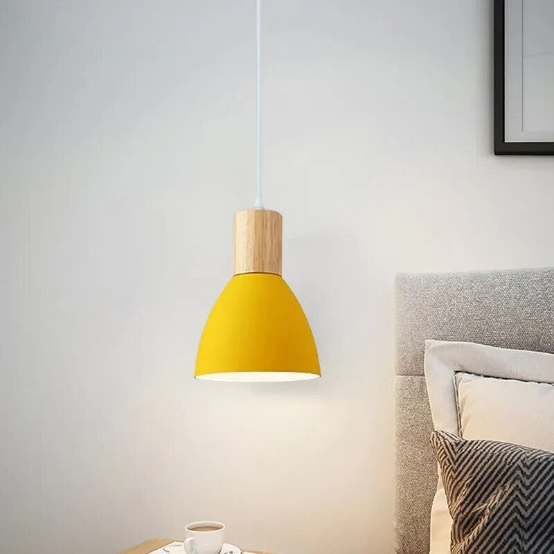 Suspension LED nordique en aluminium Macaron - vue 5 sur 9
