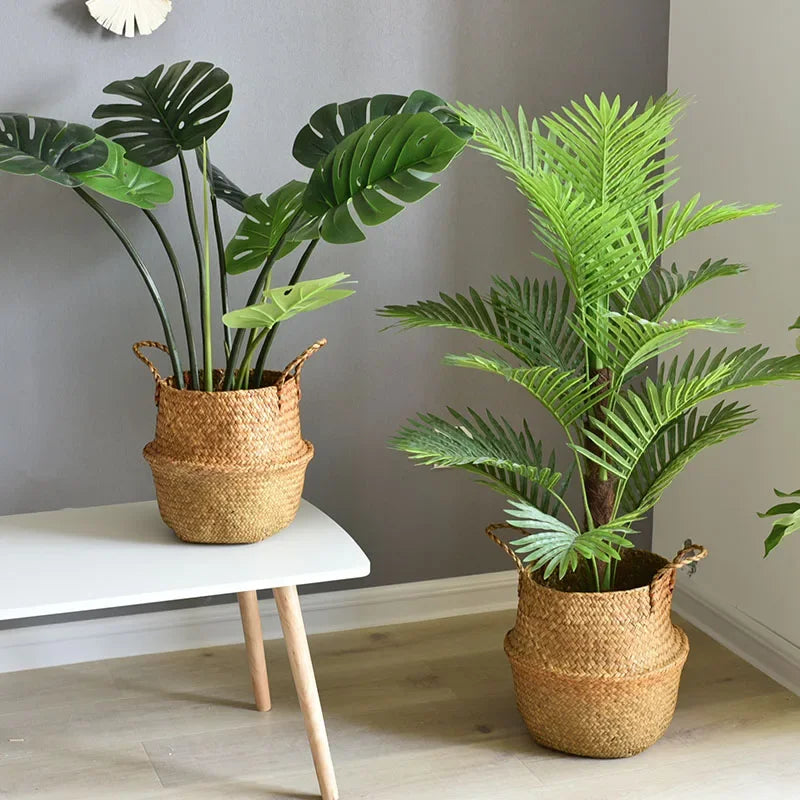 panier en osier pour rangement et décoration jardin - vue 6 sur 12