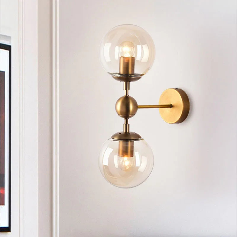 applique murale rétro dorée pour décoration intérieure élégante - vue 3 sur 8
