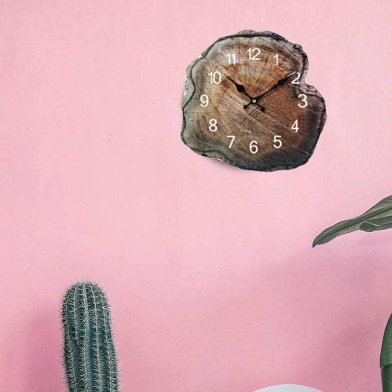 horloge murale en bois design moderne pour décoration intérieure - vue 4 sur 7