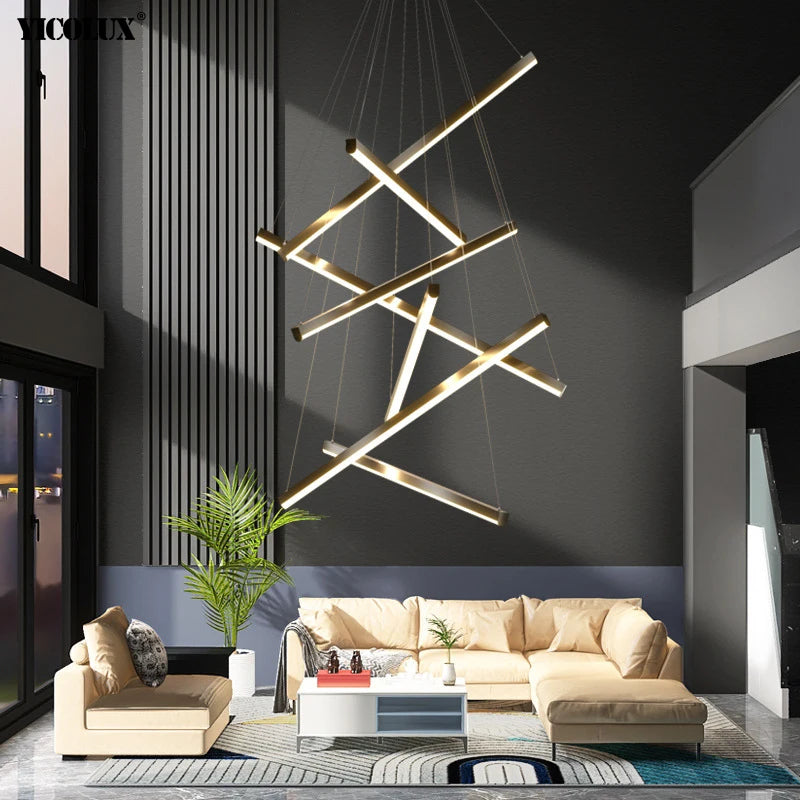 lustre led moderne avec gradation à distance pour intérieur - vue 3 sur 24