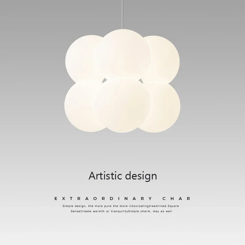Lustre en verre moderne pour décoration intérieure élégante
