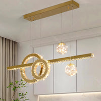 Lustre moderne en cristal pour éclairage intérieur
