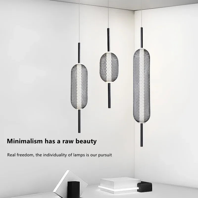 lampe led suspendue design minimaliste luminaire décoratif unique