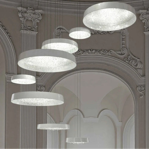 lustre minimaliste moderne en cristal pour éclairage intérieur