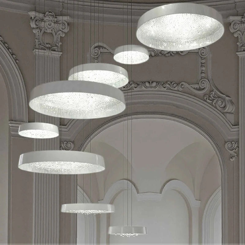 lustre minimaliste moderne en cristal pour éclairage intérieur - vue 4 sur 12