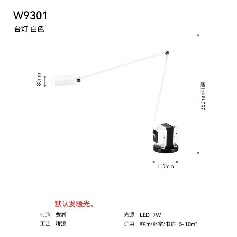 lampadaire moderne au design italien avec bras pivotant ajustable - vue 12 sur 14
