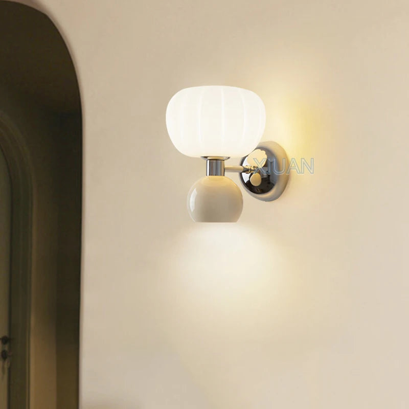 applique murale lampe citrouille pour enfants haut et bas