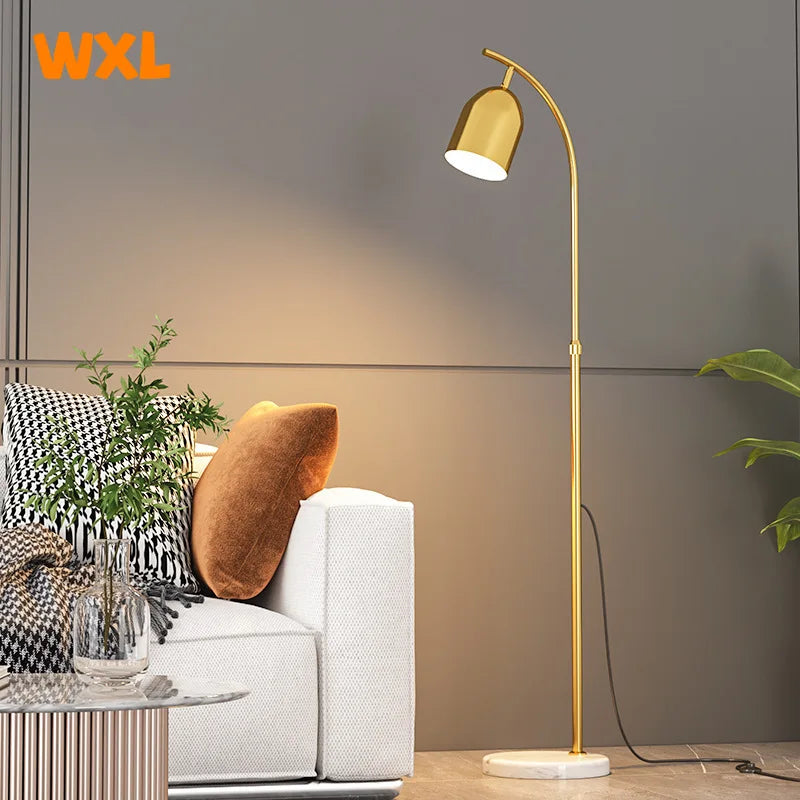 lampadaire led moderne à éclairage réglable design nordique - vue 7 sur 8