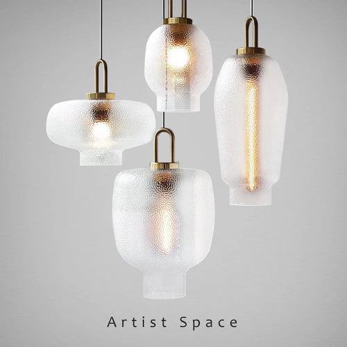 Suspension LED au Design nordique moderne en verre