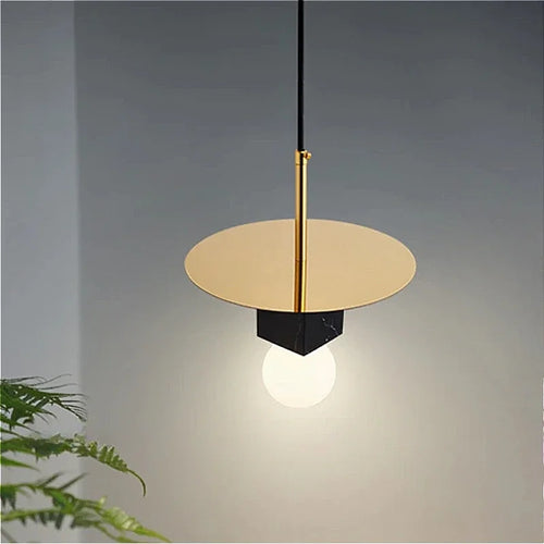 lustre en marbre nordique design minimaliste créatif pour décoration moderne