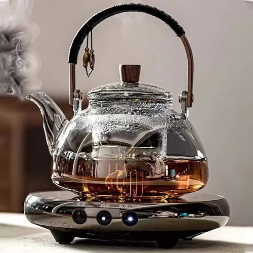 Bouilloire en verre resistante pour thé infusion moderne