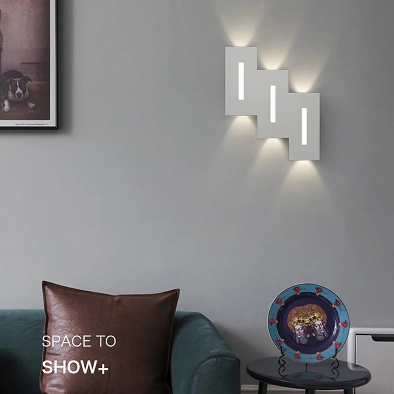 applique murale led double tête style nordique pour hôtel