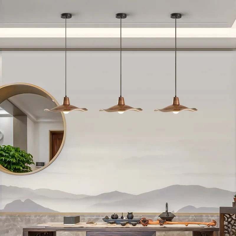 lampes suspendues rétro wabi sabi pour restaurant - vue 7 sur 8