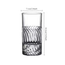 Verre cocktail hockey design original fond epais