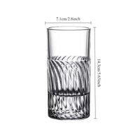 Verre cocktail hockey design original fond epais