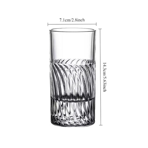 Verre cocktail hockey design original fond epais