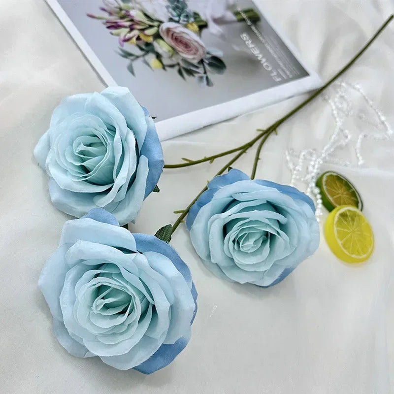 branches de roses artificielles en soie pour décoration élégante - vue 33 sur 40