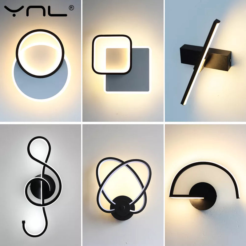 lampe led moderne applique nordique décor intérieur chevet allée salon