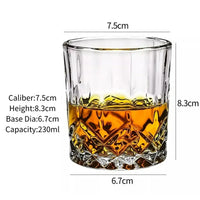 Verres à whisky old fashioned gravés motif classique