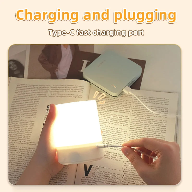 lampe de table usb rechargeable avec veilleuse trois couleurs - vue 7 sur 7