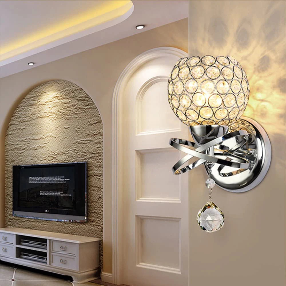 Applique murale cristal moderne - vue 7 sur 12