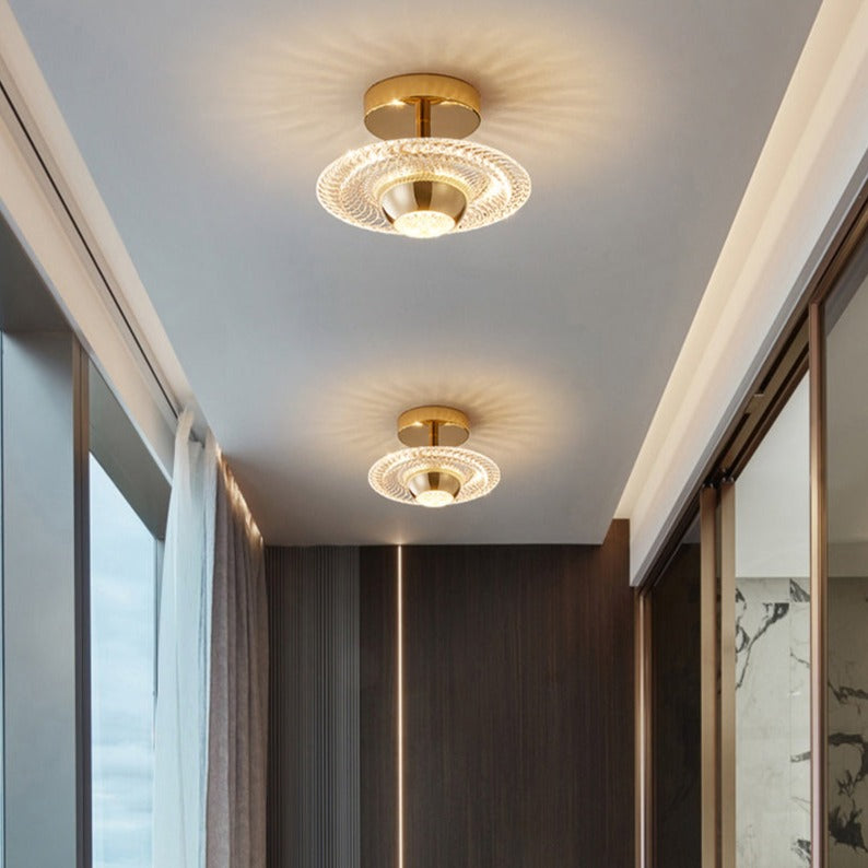 Plafonnier moderne LED en verre luxury Armaton - vue 2 sur 6