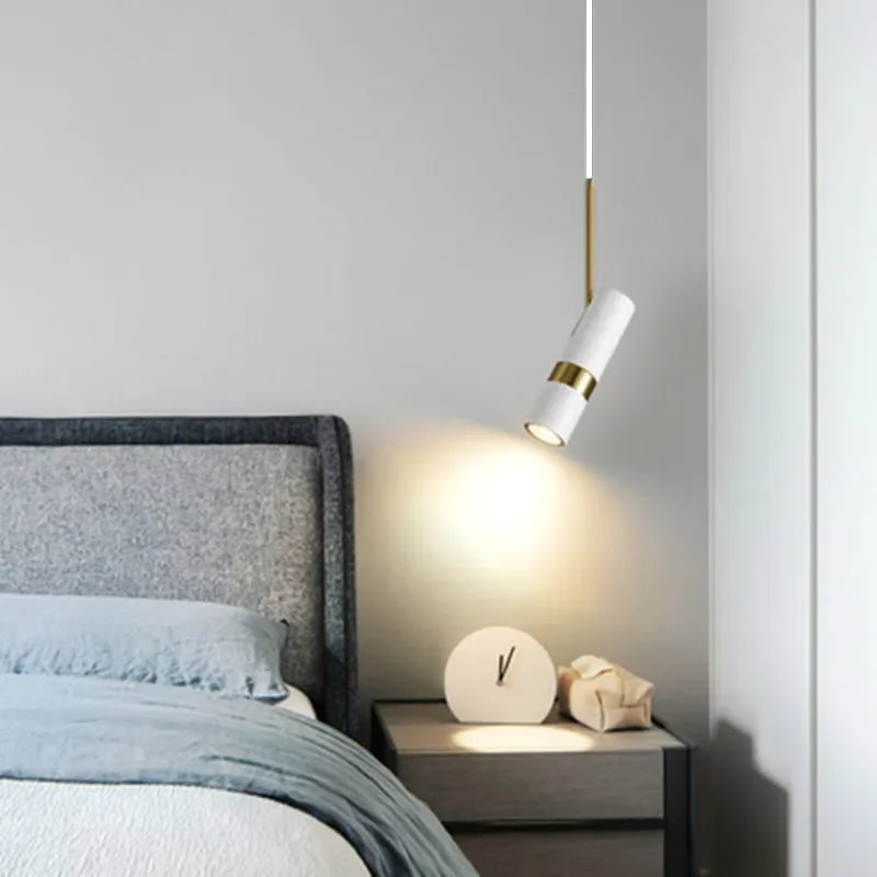 suspension nordique luxe moderne cylindrique design - vue 6 sur 8