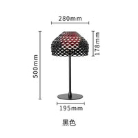 Italy Design Table Lamps Modern Hollow Lampshade Desk Light for Bedroom Living Room