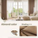Rideau occultant uni style moderne pour salon chambre