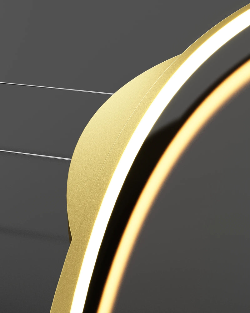 Lustre long led minimaliste avec hauteur réglable
