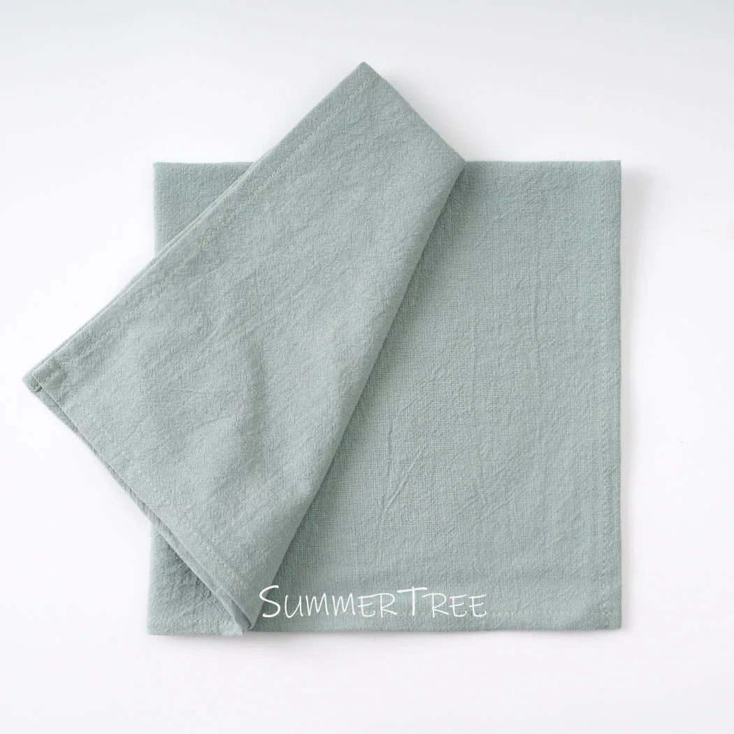 Serviette de table coton lot 24 style mediterraneen