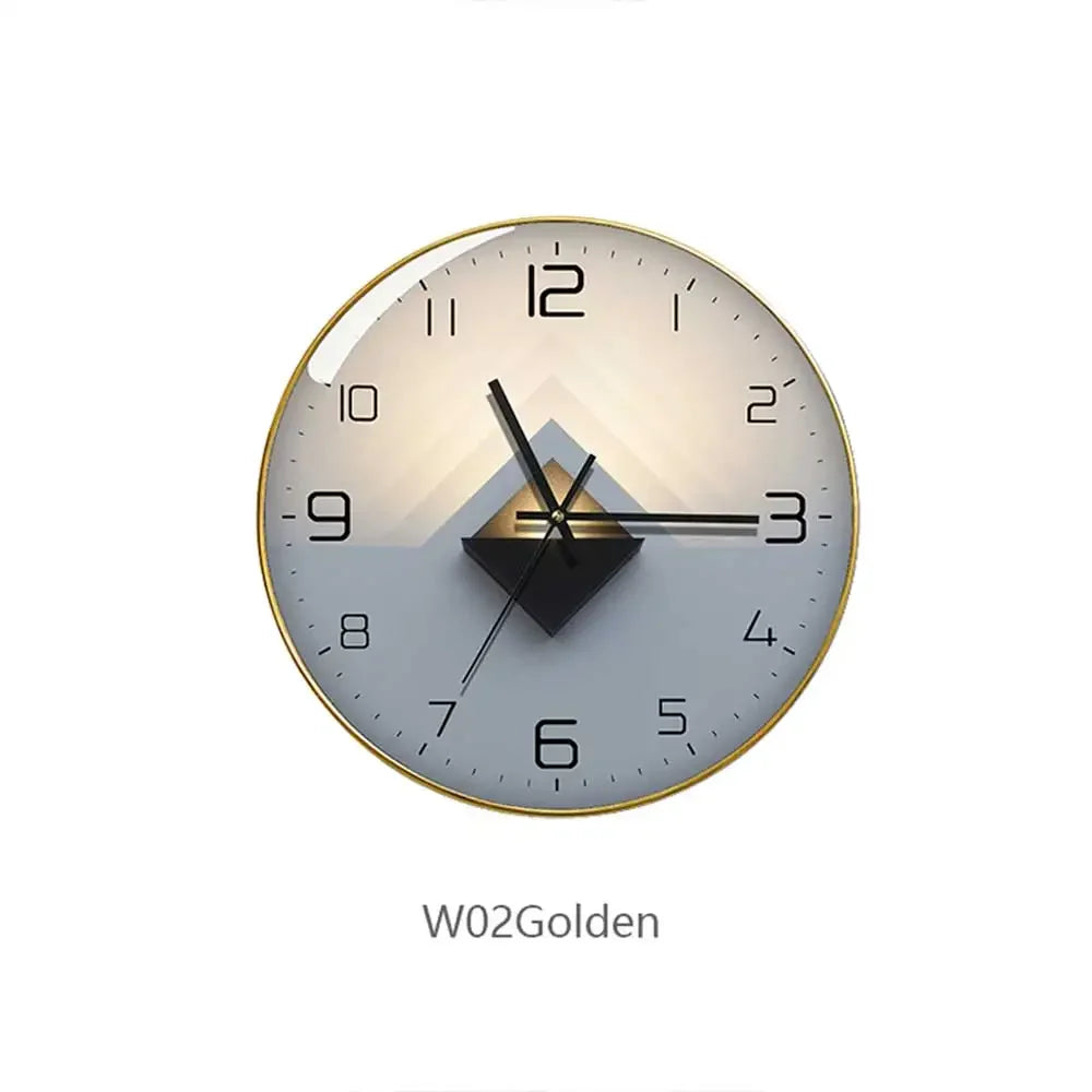 horloge murale en verre design moderne géométrique créatif décoratif - vue 18 sur 18