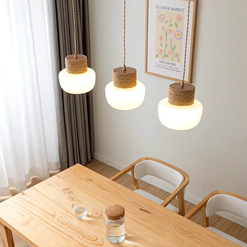 Nordique moderne suspension LED lumières pour salle à manger chambre lustre luminaires intérieur Restaurant Bar décor lampe suspendue - vue 4 sur 7