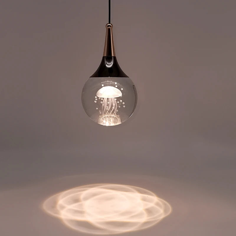 lustre cristal led design pour décoration intérieure moderne - vue 4 sur 10