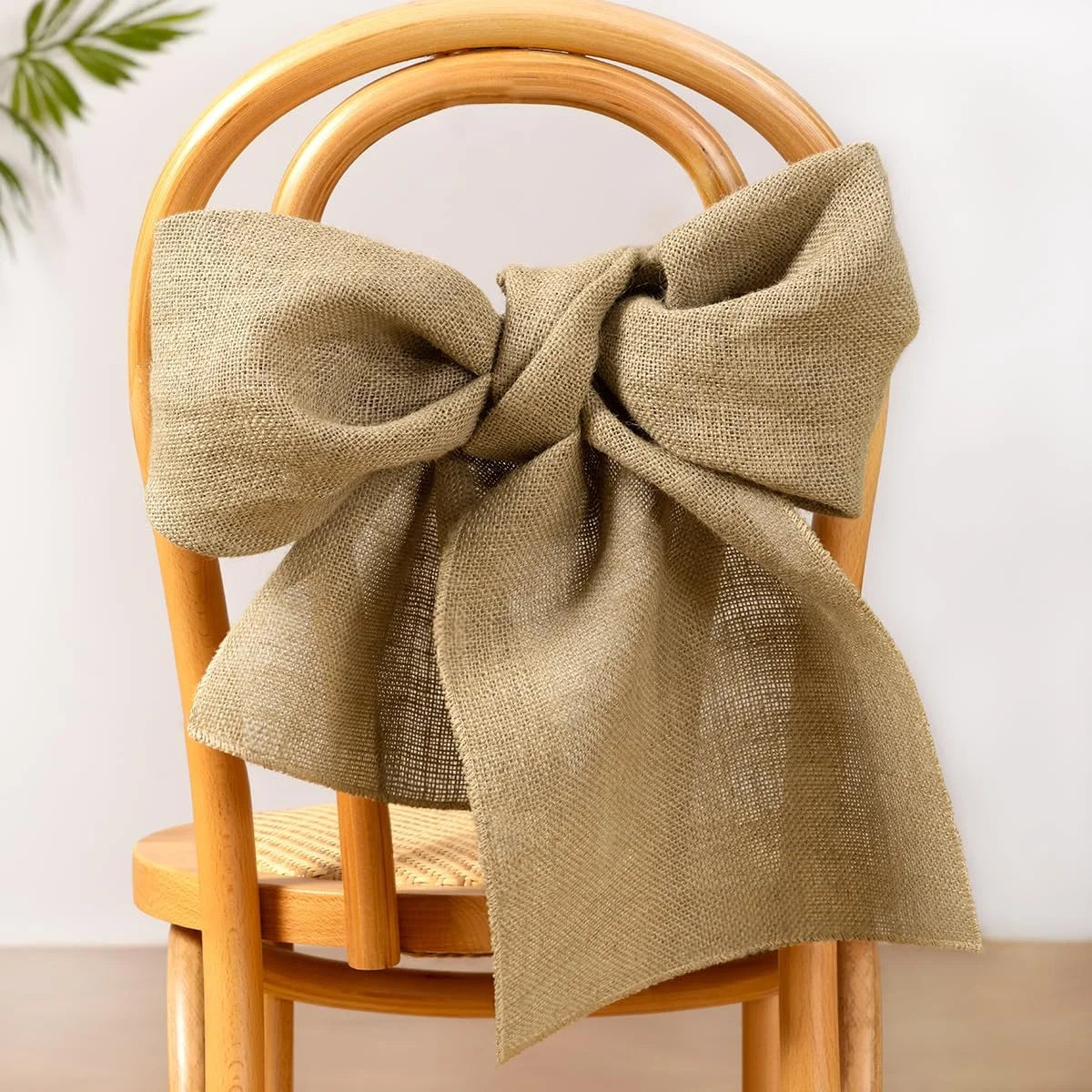 Chemin de table jute naturel style ferme rustique - vue 5 sur 6